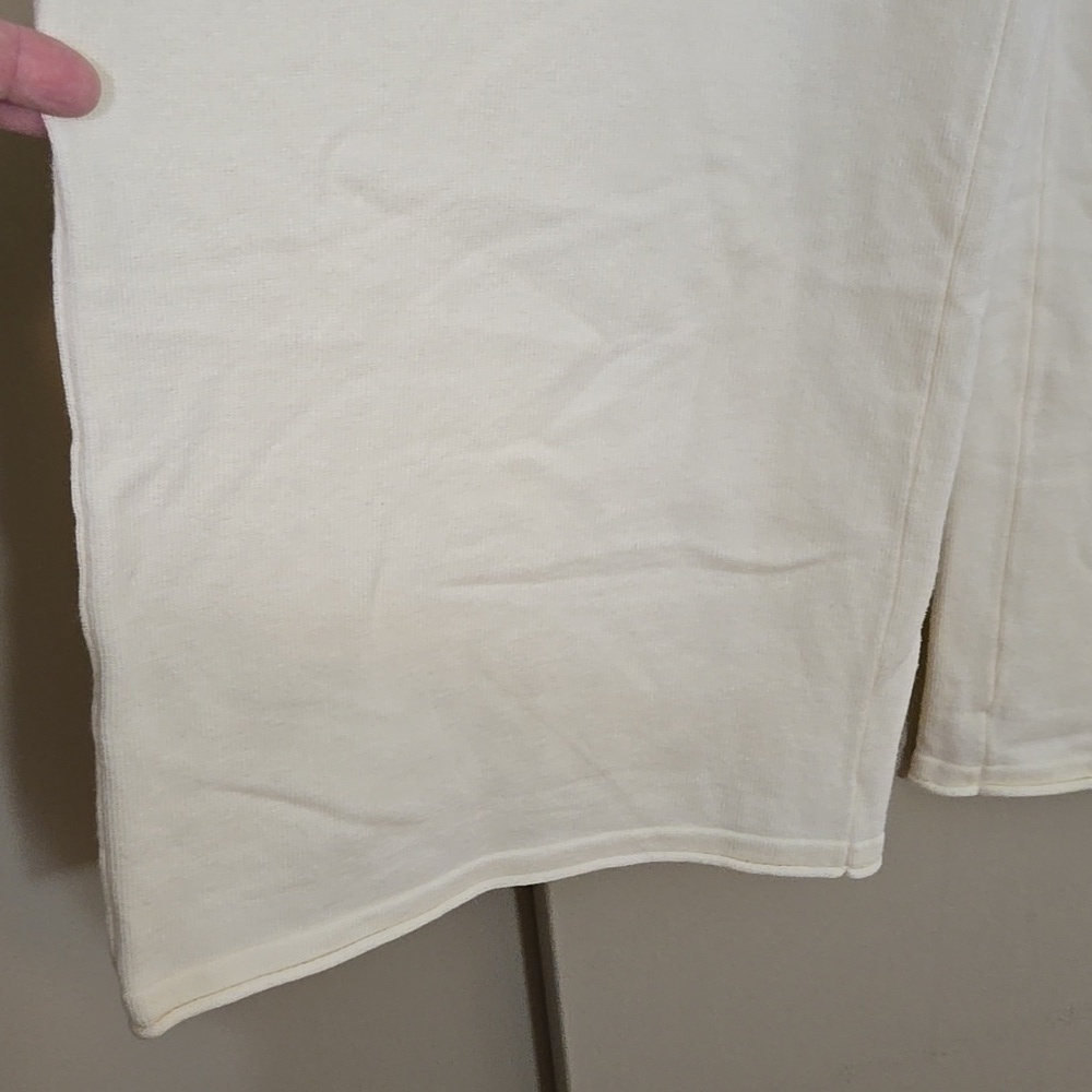 Unbranded Cream Wide Leg Yoga Pants with Drawstring Size XL - Picture 3 of 6